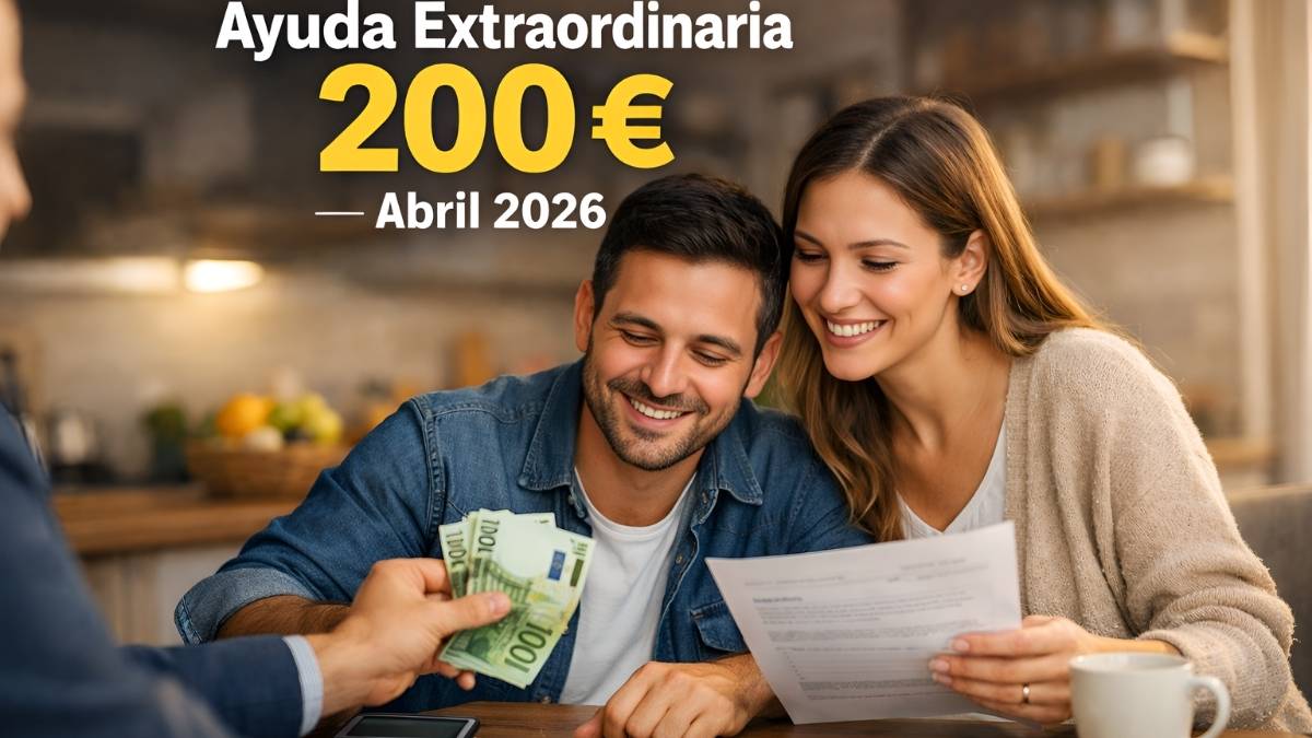 Ayuda extraordinaria 200 € abril 2026: quién la recibe, cómo pedirla y calendario oficial