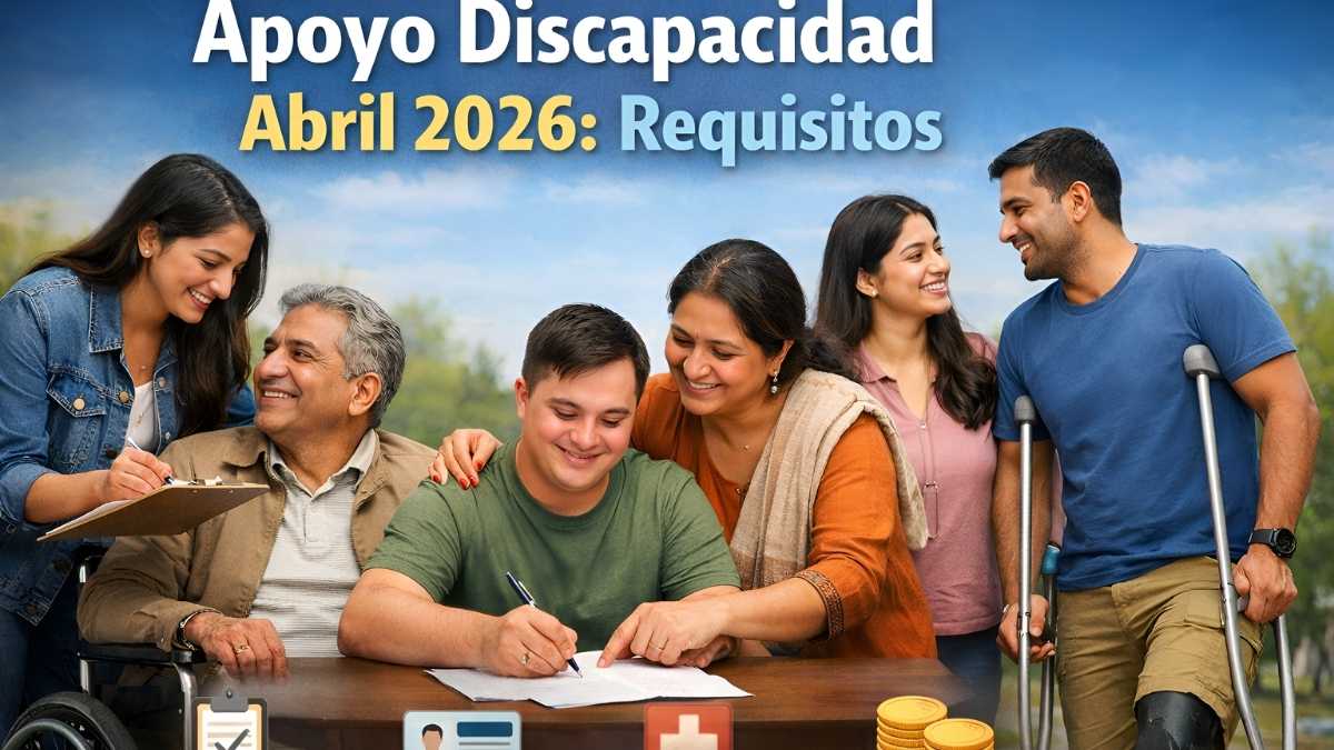 Apoyo discapacidad abril 2026: requisitos, monto del beneficio y cobro en Banco del Bienestar