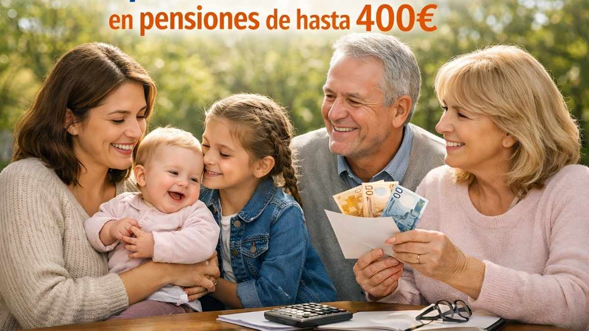 Complemento de maternidad en pensiones de hasta 400 € — madres con dos hijos o más, trámite en Seguridad Social, pago el 1 de abril