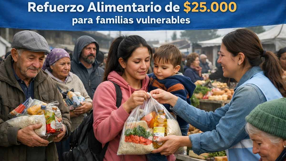 Argentina marzo 2026: Refuerzo Alimentario de $25.000 para familias vulnerables, inscripción en ANSES, pagos desde el 18 de marzo