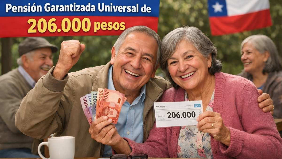 Chile marzo 2026: Pensión Garantizada Universal de 206.000 pesos, quién accede y cuándo se paga
