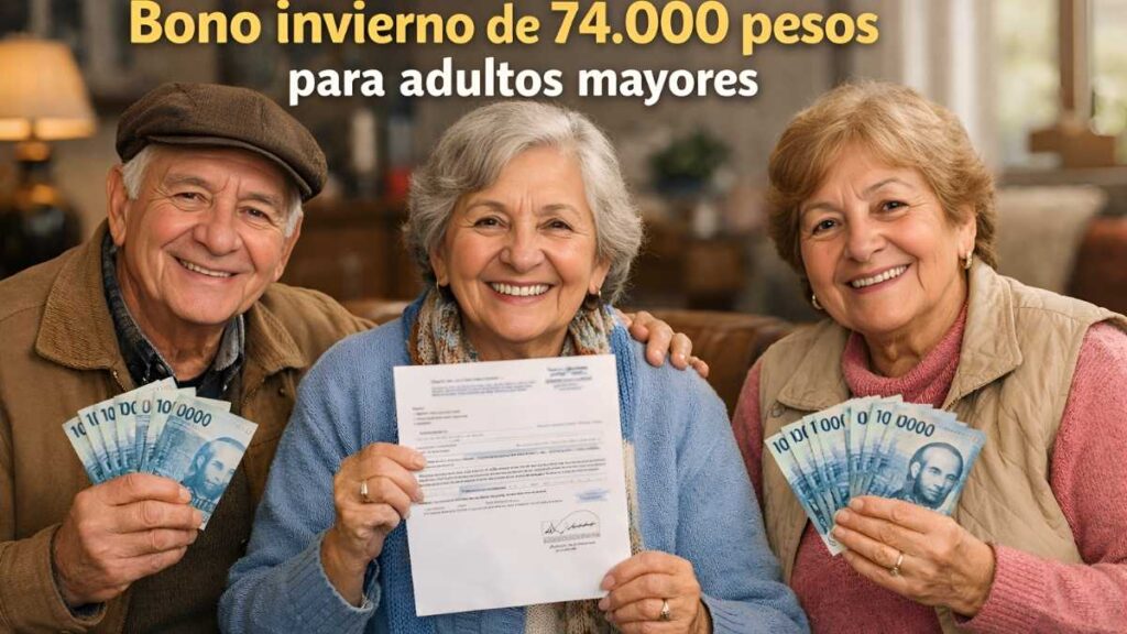 Chile 2026: Bono invierno de 74.000 pesos para adultos mayores, cómo reclamarlo y calendario oficial de pagos
