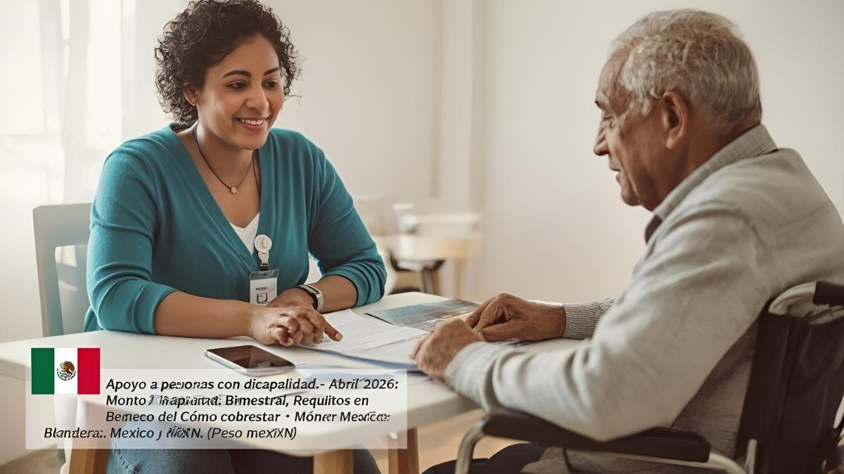 Apoyo a personas con discapacidad abril 2026: monto bimestral, requisitos y cómo cobrar en Banco del Bienestar