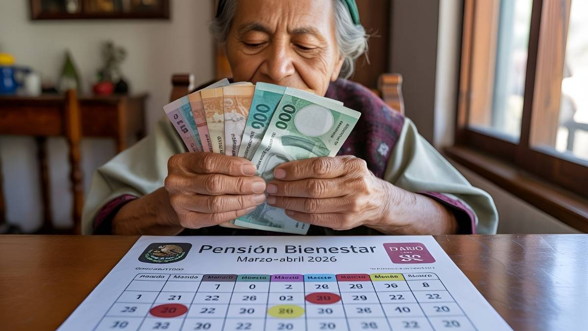 Pensión Bienestar marzo–abril 2026: depósito de $6,000 MXN, quiénes reciben y calendario por apellido
